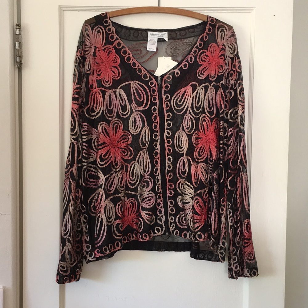 Coldwater Creek Thin Zippered Sweater